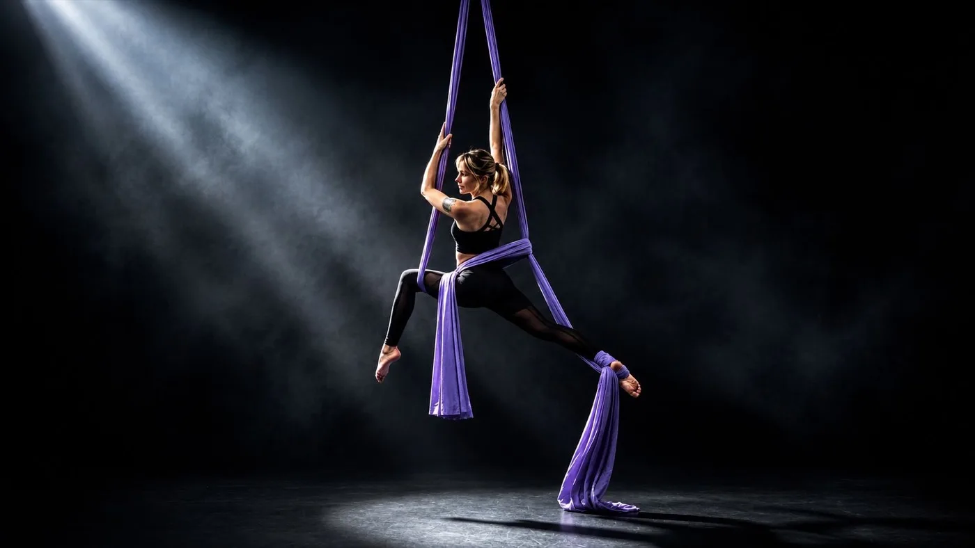 Aerial silks class at UNDRGRND Movement Gold Coast