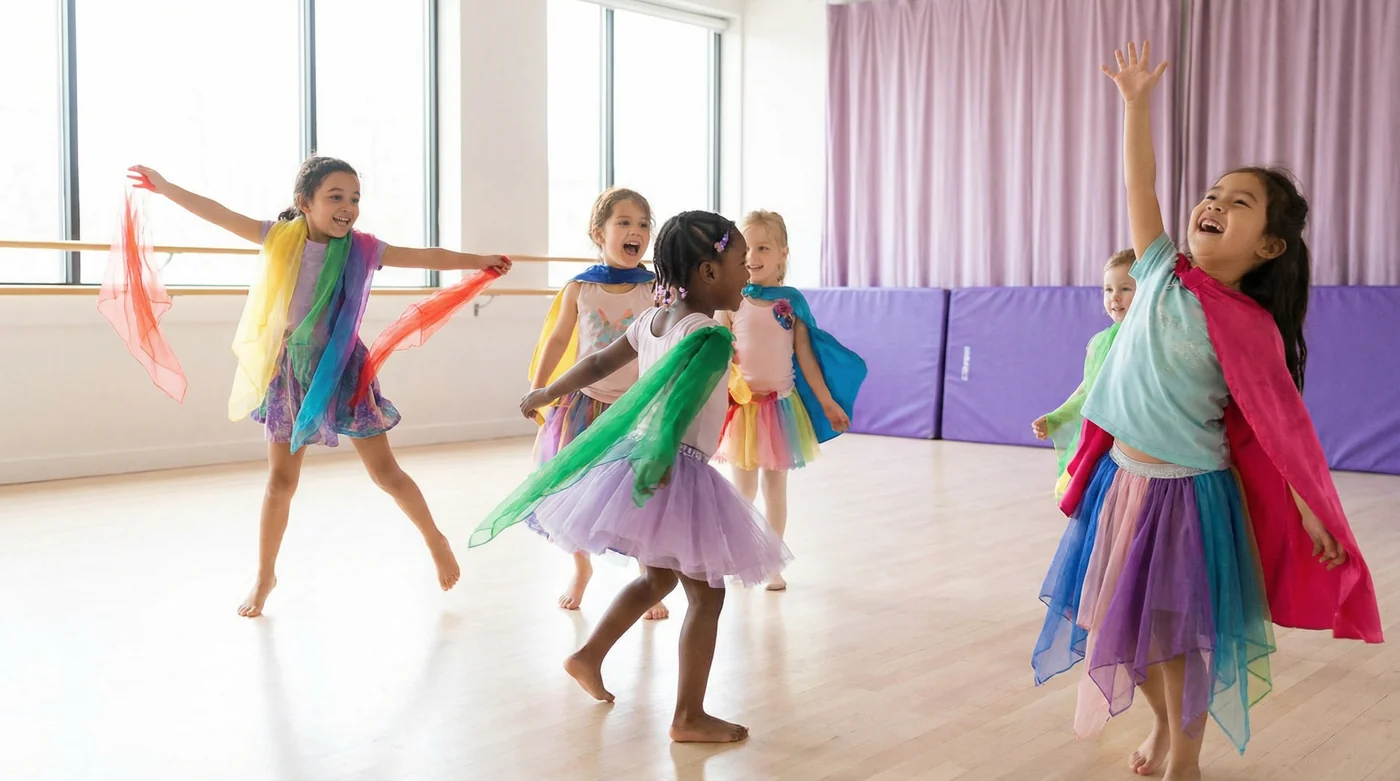 Kids creative dance foundations class at UNDRGRND Movement