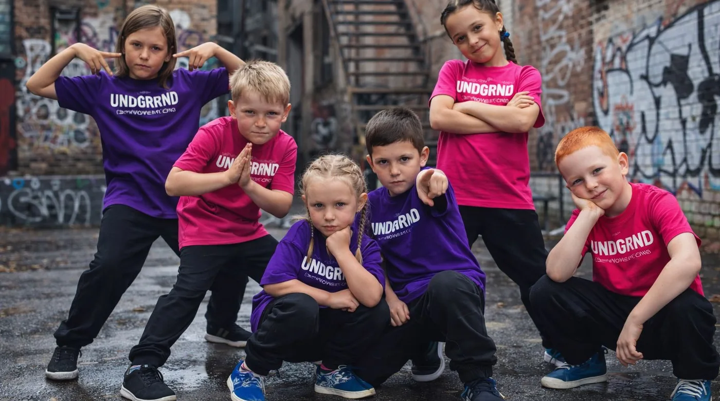 Kids urban dance moves class at UNDRGRND Movement, Gold Coast